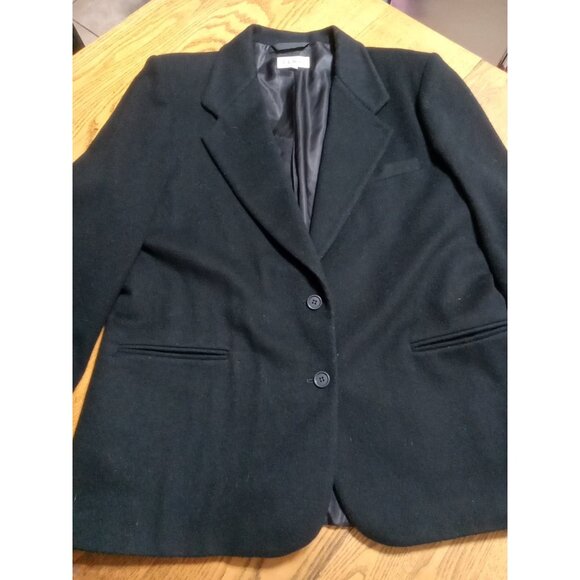 L.L. Bean Other - L.L. BEAN BLAZER Mens 14P Black CASHMERE WOOL Blend Preowned Sport Coat  Jacket